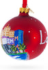 Las Vegas, Nevada Glass Ball Christmas Ornament, 3.25 Inches