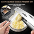 5 Garlic Press Stainless Steel, Premium Garlic Mincer - Years Warranty - No Need to Peel Garlic Crusher, Ginger Masher