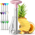 Zulay Kitchen Stainless Steel Pineapple Corer & Slicer - Heavy Duty Cutter with Reinforced Blade, Pink
