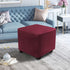 S/Length&Width:13-18"/Height:15-18",Wine Ottoman Covers Slipcover Square Ottoman Covers Protector for Footrest Foot