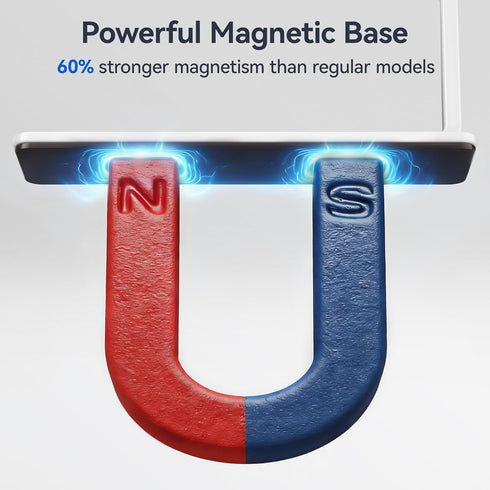 Heavy-Duty Magnetic Paper Towel Holder Fits Jumbo Rolls, White, Suitable for Kitchens, RVs, Washing Machines, BBQ Carts