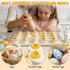 GXXWWSN 2-Layer 40 Deviled Egg Containers with Lid & Handle | Easter Gifts for Kids | Easter Deviled Egg Tray Carrier