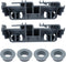 BlueStars WD28X27241 Dishwasher Rack Carrier & Roller Kit, Exact Fit for GE Dishwashers Lower Rack Wheels Assembly