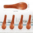 NQEUEPN 4 2.36in Pcs Handmade Tiny Wooden Spoons, Tiny Spoons for Spices Mini Wooden Spoons for Sauces Sugar Salt Dips