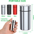 TecQach 3-Pack,Airtight Portable Aluminum Storage Jar Smell Proof Container, Metal Waterproof Small Bottle Multipurpose