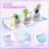 Maitys (2 Rainbow Iridescent Acrylic Shelves Floating Wall Ledge Bookshelf Wall Mounted Shelf Display Organizer