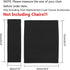5 1 Set 2 STAY GENT in Accessories for Makeup Artist Chair, (not Including Chair) Black Replacement Cover Canvas