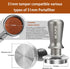 51mm Calibrated Espresso Tamper, Coffee Tamper with Two Calibrated Springs, 100% Food Grade 304 Stainless Steel