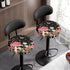 Pack 8 13 15" Kuiaobaty Round Chair Cover of pcs Bar Stool Cover Elastic Comfy Round Seat Cover Vanity Chairs Cover