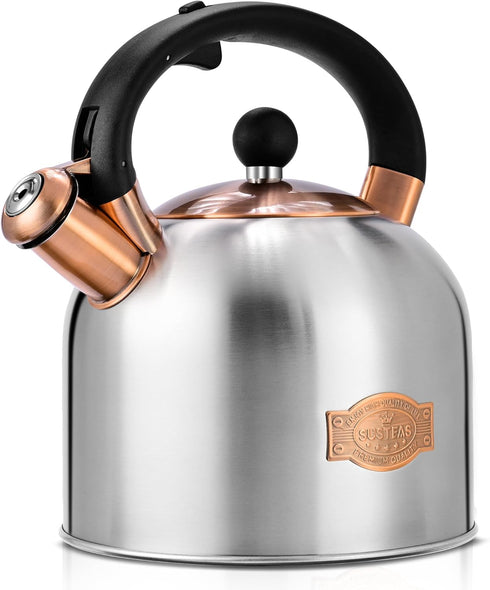 SUSTEAS Tea Kettle - 3.17QT Whistling Kettle with Ergonomic Handle - Premium