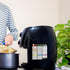 Air Fryer Accessories Cook Times, Magnetic Cheat Sheet for Cooking and Frying (Black)