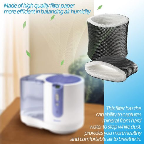 ANTOBLE Humidifier Filter Wick Replacements, 2 Pack for Holmes HWF65 HWF65PDQ-U, Replace Part # HWF65CS