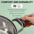 4 Pairs Silicone Pot Handle Covers, Heat Resistant Universal Fit for Pots, Pans, Skillets, Non-Slip Grip