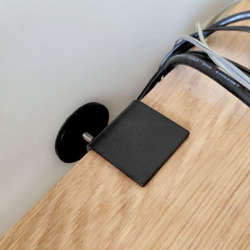 2 Pcs Adjustable Desk Wall Spacers, Table Wall Protectors, Desk Top Spacers, Furniture Protectors (Black)
