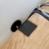 2 Pcs Adjustable Desk Wall Spacers, Table Wall Protectors, Desk Top Spacers, Furniture Protectors (Black)