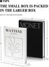 innoicco Set 2 Decorative Book for Home Decor - Aesthetic Fake Books for Coffee Table Decoration - of Linen Faux Book