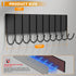 Magnetic Key Holder for Fridge with 10 Hooks, Strong Magnetic Utensil Holder for Wall, Kitchen Organizer