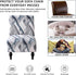 lihuitong Armless 2 Armless Armless 24) Chair Slipcover Pieces Printed Accent Chair Cover Stretch Spandex Slipper Chair