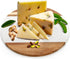 Okllen 12" Marble Cheese Board and Acacia Wood Serving Board, Handcrafted Round Tray for Cheese and Charcuterie