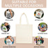 ORJ 13 15 inch * Sublimation Blank Canvas Bags Bulk,Tote Bags for Sublimation, Canvas Tote Bags DIY Custom Shopping Bag