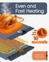 24x16 5 Settings Warming Mat for Food Foldable Buffet Tray with Temperature & Auto Timer Electric Silicone Plate Warmer