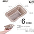 6-Inch Loaf Pan, Non-Stick Baking Bread Pan, Carbon Steel Bakeware Set of 2 7.2" x 4.1" x 1.9" (Champagne Gold) by Bakeley