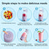 Portable Blender, MIAOKE 350ml Mini Juicer Cup for Juice, Shakes, and Smoothies, USB Rechargeable with LED Display