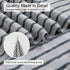 8 Set Sheet-2 Towels,2 Towels,4 Oliven Pcs Gray Cabana Stripe Bath Towel Oversize Bath Bathroom Hand Washcloths Soft