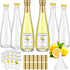 Maxcheck 6 Set 11 oz 330 ml Lemoncello Glass Wine Bottles Set