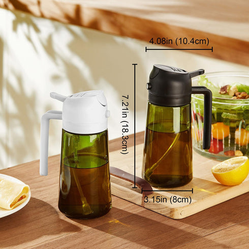 16oz/470ml TrendPlain - Original Olive Oil Dispenser Bottle for Kitchen Gadgets and Air Fryer Accessories - Olive Oil