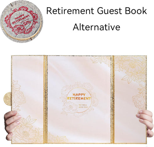 Retirement Party Decorations - Happy Retirement Guest Book Alternative, Gifts for Women Men, Farewell Party Supplies