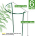 6 Pack (10" 15.8" HiGift Plant Support Stakes, Metal Peony Cages and Supports, Garden Stakes Plant Support Cage, Large