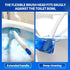FAMYLI Set 60 Disposable Toilet Brush with Replacement Heads, Toilet Cleaning Replacement Pads, Starter Kit