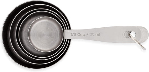 Stainless Steel Measuring Cups - 5 Piece Heavy Duty Set with Storage Ring