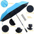 UYEDUJZ UPF50+ 40inch Beach Chair Umbrella with Clamp, Portable Clip on Umbrella for Outdoor Chairs, Adjustable Sun