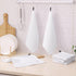 Homaxy 100% Cotton Dish Cloths - 6 Pack Waffle Weave Soft Absorbent Quick Dry Dish Towels - 12 x 12 Inches White
