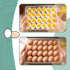 2PCS Deviled Egg Containers with Lid - Portable Storage Carrier for Refrigerator, Holding 48 Eggs for Easter Party