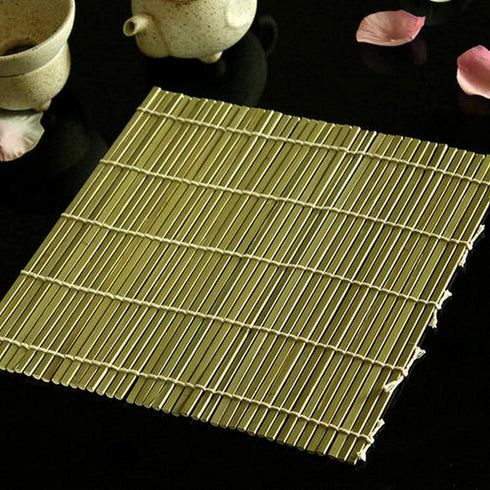 JapanBargain 3664 Sushi Making Kit - Bamboo Roller Rolling Mat and Rice Paddle Scoop Set