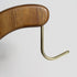 Acacia Wood Banana Stand with Metal Hook - Stylish Hanger for Fresh Bananas