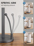 Countertop SMARTAKE Paper Towel Holder, Paper Towel Dispenser Standing Weighted Base Non Slip, Spring Arm for Easy