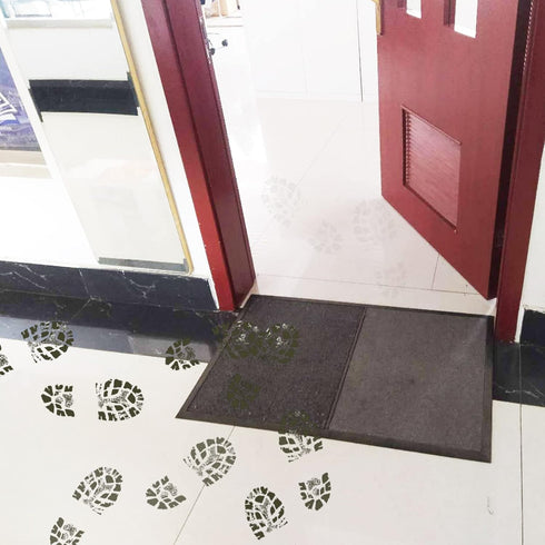 Outdoor Doormats, Shoe Disinfection Mat, Sanitizing Footbath Mat, Grey Wet Dry Rug for Outdoor Use