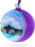 Blue Lagoon Iceland Glass Ball Christmas Ornament, 4 Inches