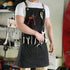 Chef Apron Canvas for Men, Work Apron with Large Pockets - 16oz Heavy Duty Cross Back, BBQ, Cooking