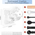 10PCS No Drilling Curtain Rods, Self Adhesive Bracket Holders, Adjustable Curtain Rod Hooks for Bathroom Kitchen