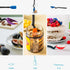 Dreamfarm Mini Supoon Non-Stick Silicone Scraping Cooking Spoon, Jar Scraper Measures 5ml Tsp - Classic Blue