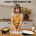 Silicone Bread Loaf Pan with Metal Reinforced Frame, Non-Stick Baking Pans for Homemade Bread, Black