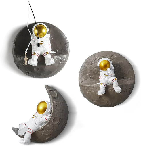 3PCS Set XGZY Astronaut Wall Sculptures - Bedroom decor for boys
