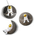 3PCS Set XGZY Astronaut Wall Sculptures - Bedroom decor for boys