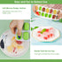 Ice Cube Trays, 4 Pack Durable Stackable Trays with Spill-Resistant Lids, Easy-Release Silicone Ice Maker