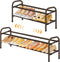 Gewudraw 2 Tier Shoe Organizer, Shoe Rack for Closet, 28 Metal Shelf